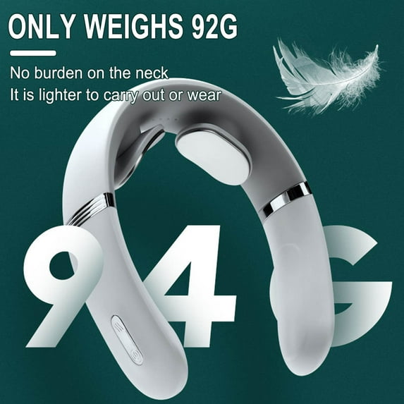 ZFYXGS Neck Massager for Pain Relief Deep Tissue, Electric Portable Massager with Heat, Portable Neck Massager Gift for Women Men