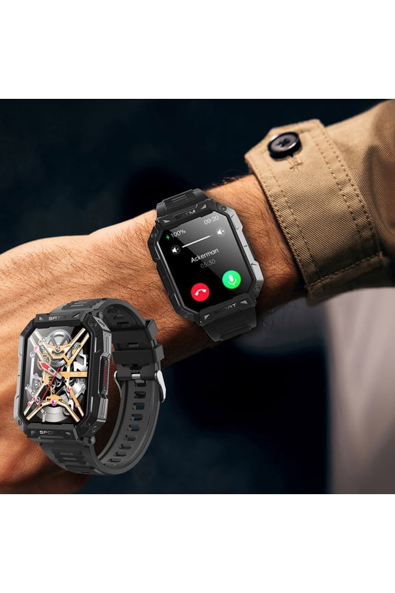 Outdoor Three Prevention Metal Frame Bluetooth Call Sports Bracelet 2.1 Inch High-definition Display Smart Watch