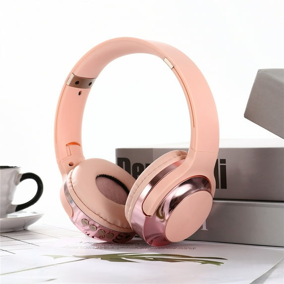 ZFYXGS Over-ear Headphones Wireless, Bluetooth Headphones Noise Cancelling Foldable High Sound Quality Waterproof LED Light for Home Office Cellphone PC