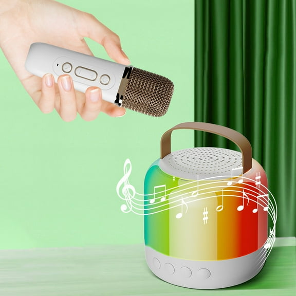 ZFYXGS Portable Bluetooth Speaker With Microphone Portable K-song Family Party KTV Outdoor Camping Wireless Bluetooth Mobile Speaker Support Card/AUX/U-disk/Radio