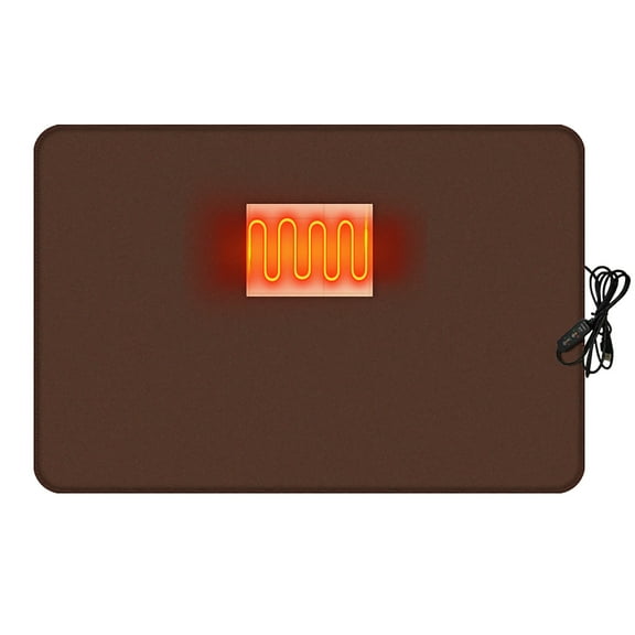 ZFYXGS Portable Electric Heated Blanket Throw Brown for Bed Car Couch on Clearance