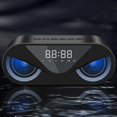 thumbnail image 1 of ZFYXGS Radio Bluetooth Speaker Tweeter Wireless Sound Portable Subwoofer Owl LED Clock Alarm Clock Desktop APP Control, 1 of 7