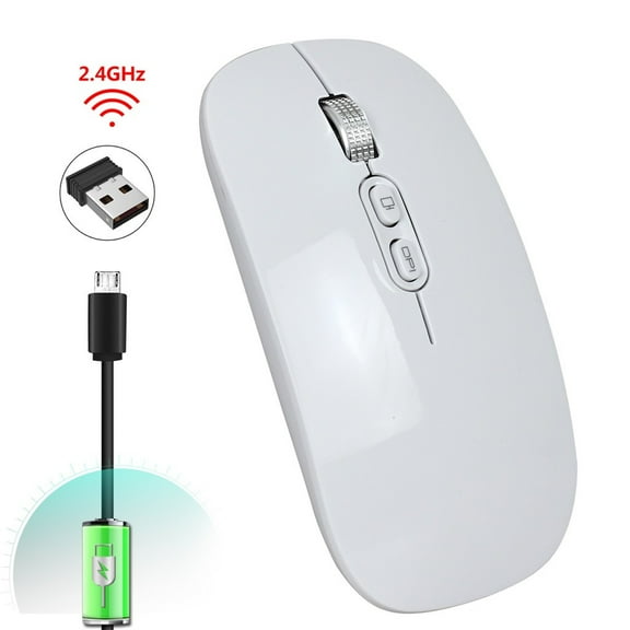 ZFYXGS Rechargeable 2.4G Wireless Mouse Metal Noiseless Silent Mouse