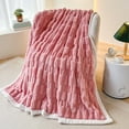 thumbnail image 1 of ZFYXGS Soft Throw Blanket Premium Blanket For Couch Sofa Bed Lightweight Plush Cozy Warm Checkered Blanket For All Season Use Cute Blankets For Women Pink, 1 of 6