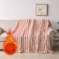 thumbnail image 1 of ZFYXGS Solid Colour Flannel Rabbits Hair Blanket Nap Cover Blanket Heavy Sofa Blanket Coral Velvet Blanket, 1 of 6