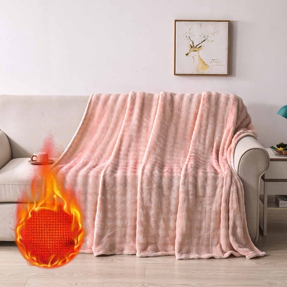 ZFYXGS Solid Colour Flannel Rabbits Hair Blanket Nap Cover Blanket Heavy Sofa Blanket Coral Velvet Blanket