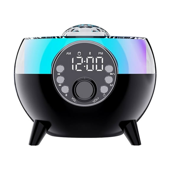 ZFYXGS Space Flight Stage Light Bluetooth Speaker Subwoofer Light Clock High Volume Wireless Charging Gift Audio
