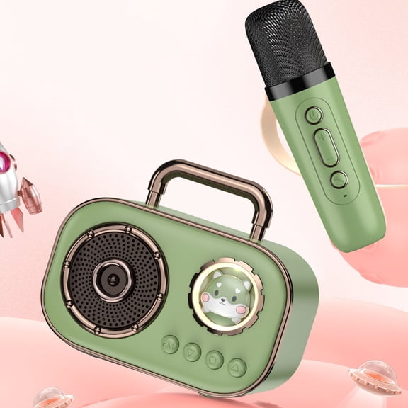 ZFYXGS Space Module Bluetooth Audio Portable Outdoor Singing Mini Audio With Microphone