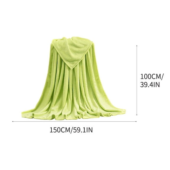 ZFYXGS Super Soft Warm Warm Plush Fleece Blanket Throw Rug Sofa Bedding 39x59 inches Cyan