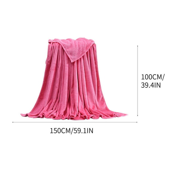 ZFYXGS Super Soft Warm Warm Plush Fleece Blanket Throw Rug Sofa Bedding 39x59 inches Pink