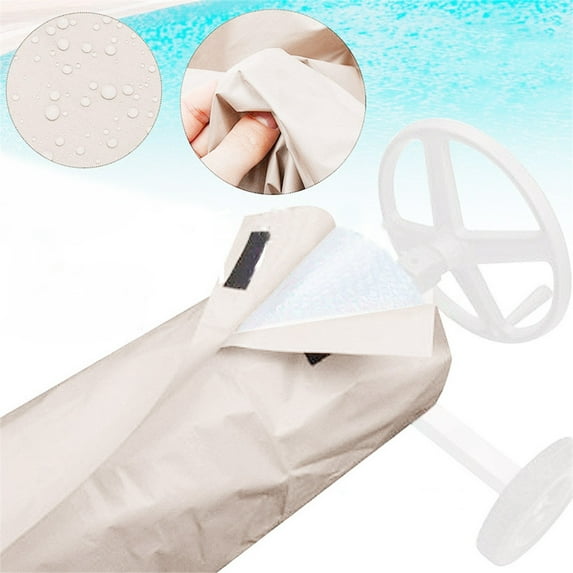 ZFYXGS Swimming Pool Solar Reel Protective Cover for Pools up to 18' Wide