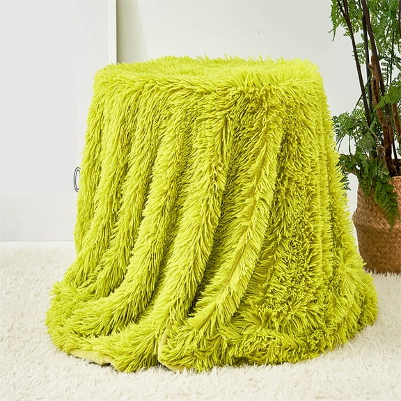 ZFYXGS Throw Blanket, Soft Lightweight Plus Blanket for Bed, 31 X 47 Inches, Green