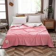 thumbnail image 1 of ZFYXGS Throw Blanket, Soft Lightweight Plus Blanket for Bed, 47 x 79 Inches, Pink, 1 of 6