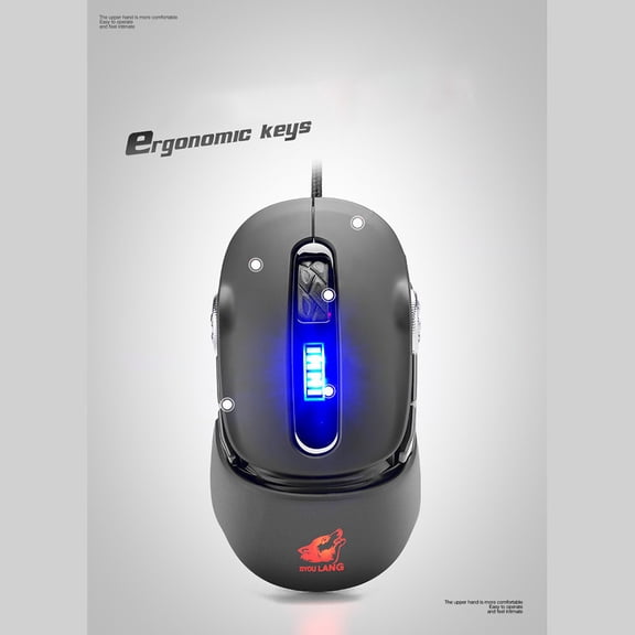 ZFYXGS V11 Mechanical RGB Backlight Ergonomic Mouse Macro Programming Game Optics