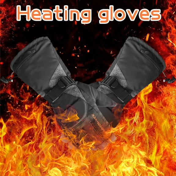 ZFYXGS Winter Gloves for Men and Women, Heated Gloves Rechargeable Battery Charging Winter Warm Thermal Skiing Sports
