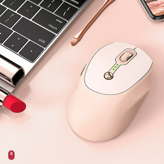 ZFYXGS Wireless Bluetooth Mouse Rechargeable Visible Power Quiet Office High-value Pen DPI Adjustable Notebook Tablet PC Universal Mouse