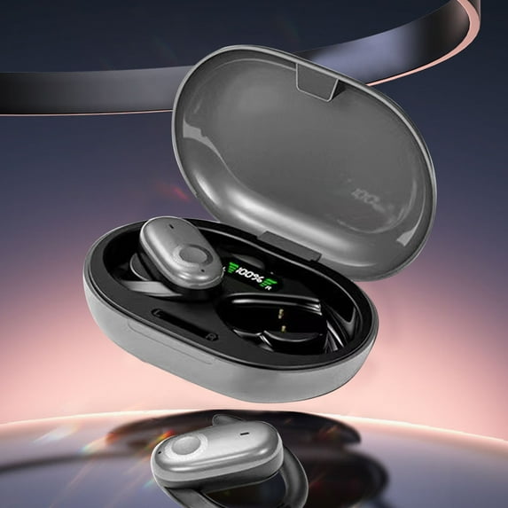 ZFYXGS Wireless Earbuds, Bluetooth Headphones Noise Cancelling LED Display Waterproof with Charging Case, Over the Ear Earbuds for Sports Running Computer Laptop and Work