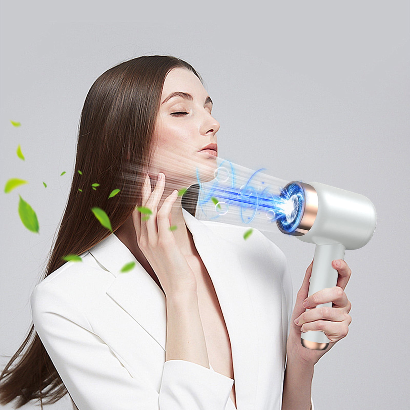 ZFYXGS Wireless Hair Dryer Rechargeable Portable Hair Dryer 3 Speed Adjustment Travel Blow Dryer Battery Operated Hair Dryer For Dorm Outdoor Camping Travel