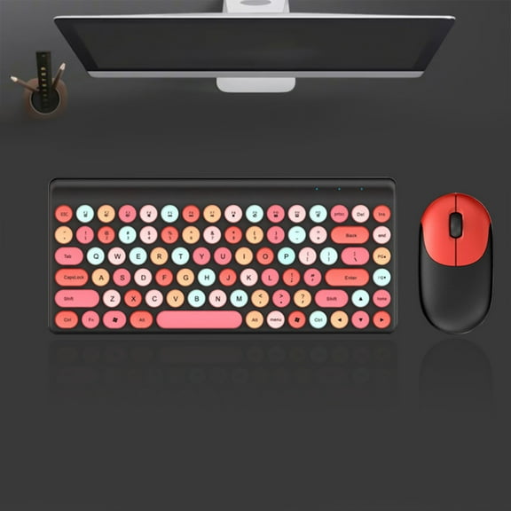 ZFYXGS Wireless Keyboard And Mouse Combo,For Window/IOs/Linux PC Tablets,Suit For Working Typing Traveling Meeting