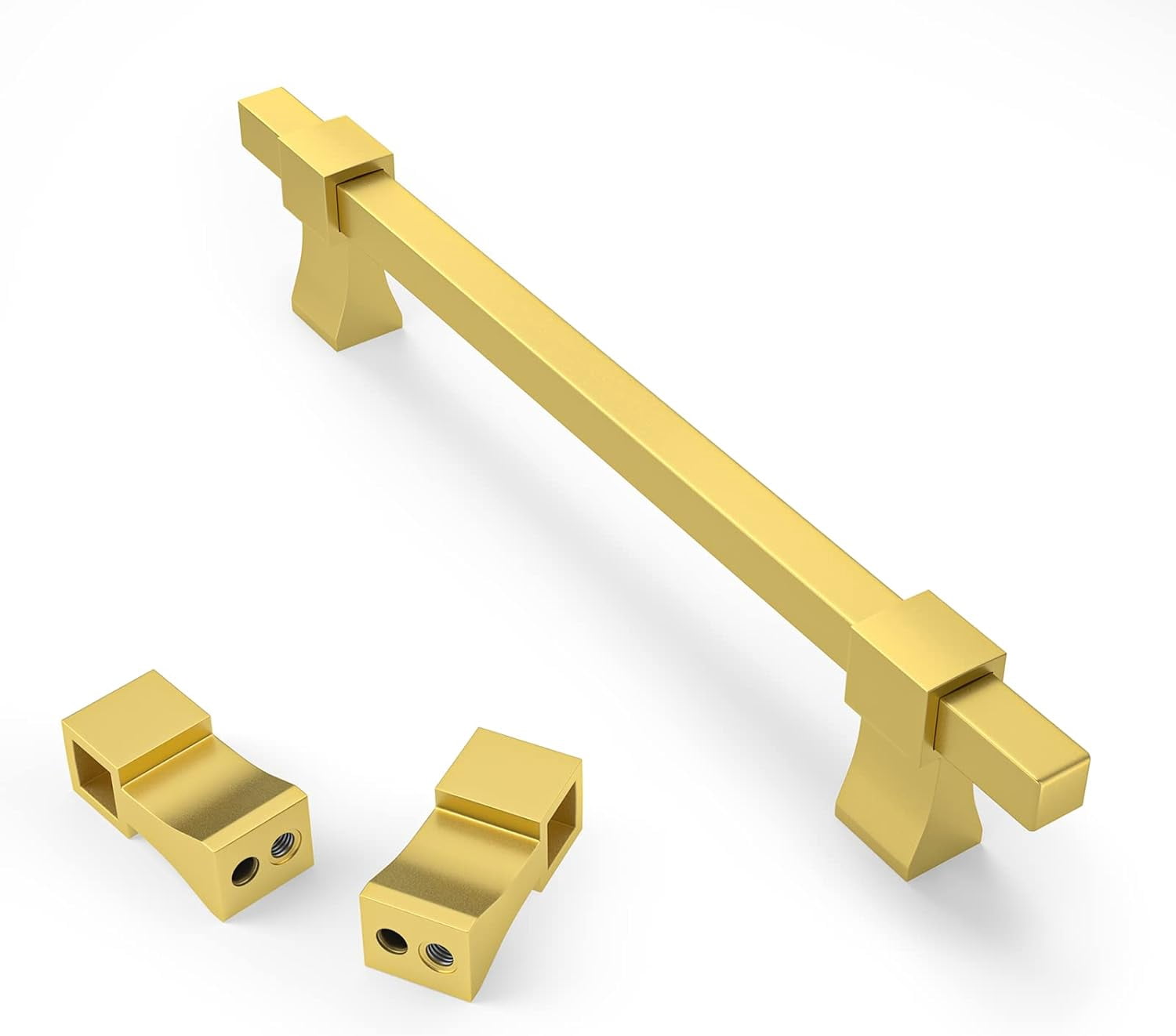 ZGAD 25 Pack Adjustable Pulls Gold Handles, 13/8" to 6