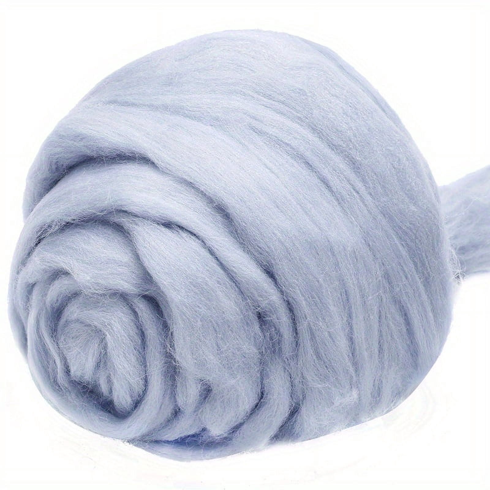 ZGAD 3.53oz/100g Wool Roving Yarn, Fiber Roving Wool Top, Wool Felting ...
