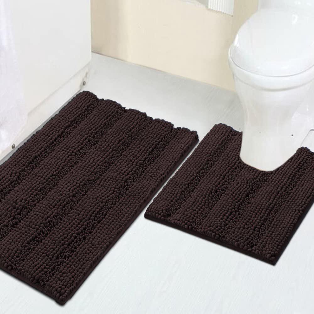ZGAD  Sage Green Bathroom Rugs Runner Extra Long Large Bath Mat Plush Shaggy Chenille Bathroom Rug 47 x 17 Non-Slip Bath Rug Runner Extra Soft & Absorbent Thick Floor Mats, Machine Washable, Sage