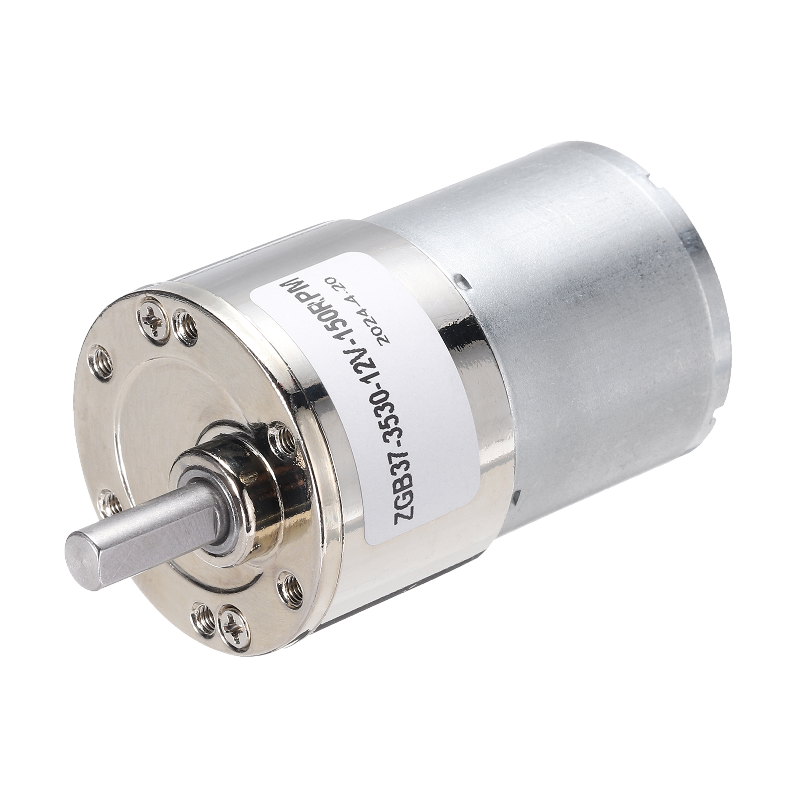 Moteur Micro Réducteur DC 12V 120RPM - Pour Voitures RC, Projets DIY, Arbre 6mm