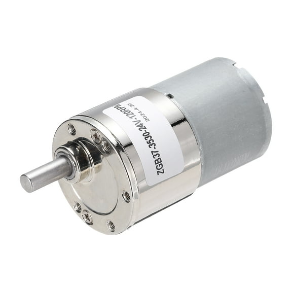 ZGB37-3530 DC 24V 120RPM Micro Motor High-Speed Geared Motor DIY RC Cars Remote Control Shaft 6mm Diameter
