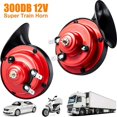 ZGBY 12V 300Db Super Loud Train Horn Waterproof For Motorcycles Cars