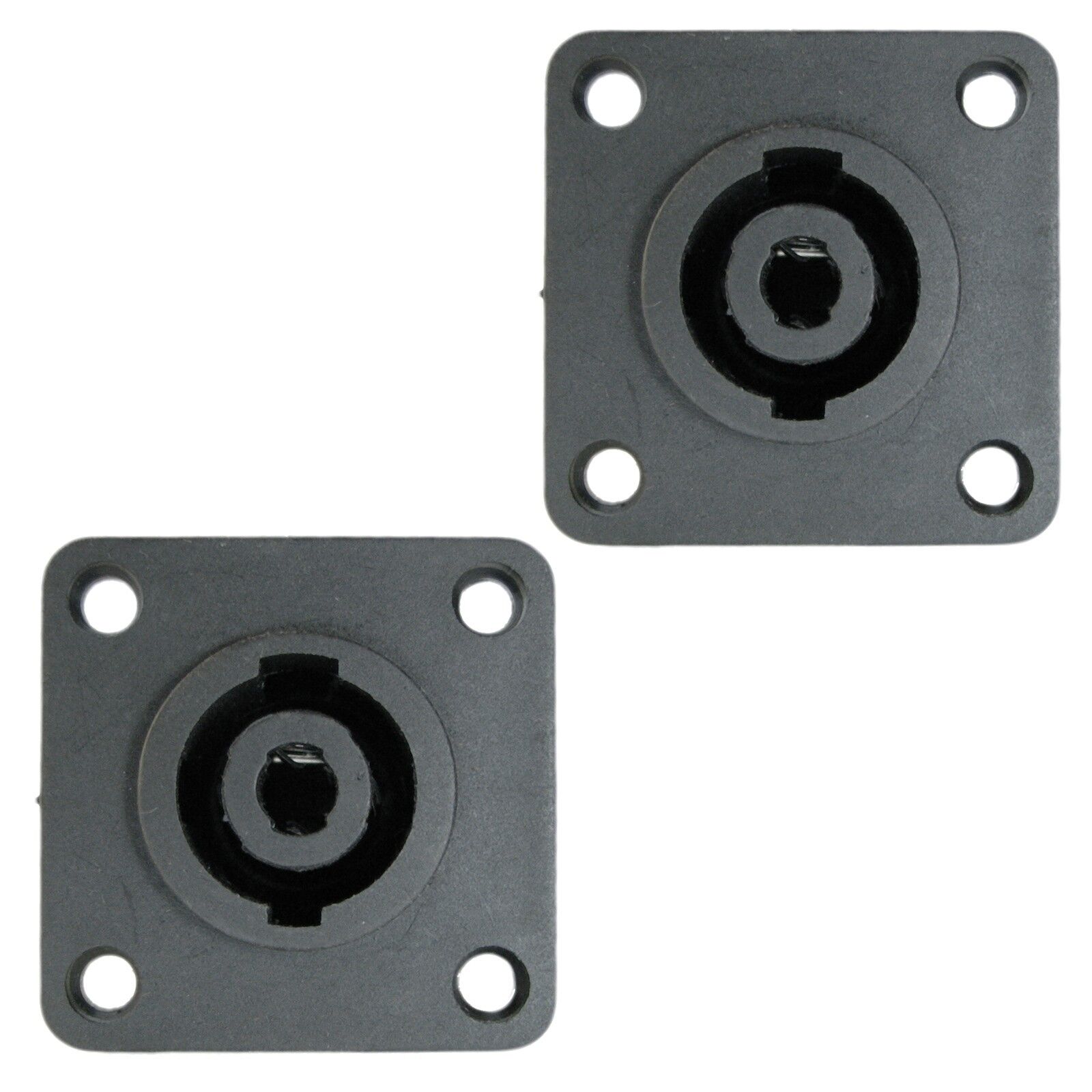 ZGBY 2 Panel Flush Mount 4Pole Speakon Speaker Connectors Amp