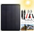 ZGBY 20W Solar Panel Kit 12V Trickle Charger Battery Charge Maintainer