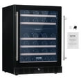 ZGBY 24inch Wine Cooler Builtin Wine Fridge 46 Bottles Beer