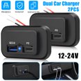 ZGBY 2X Car Fast Charger Socket PD TypeC Port USB QC3.0 Power Adapter