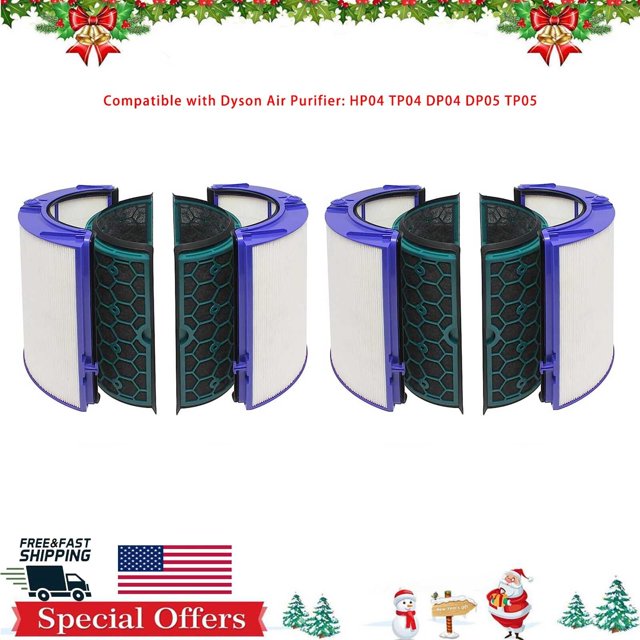 ZGBY 2X Hepa Filter For Dyson Tp04 Hp04 Dp04 Tp05 Dp05 Air Purifier