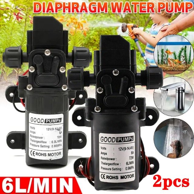 ZGBY 2X12V High Pressure Water Pump 130Psi Self Priming Sprayer