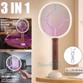 ZGBY 3 In 1 Bug Insect Zapper Electric Fly Swatter Mosquito Racket Usb