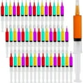 ZGBY 30 Pack Jelly Shots Syringes Clear Plastic Party Shots For Games