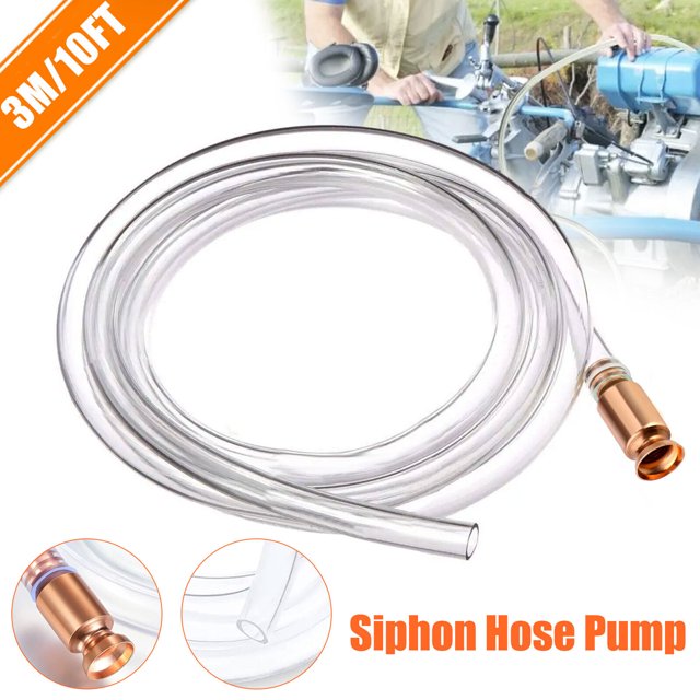 ZGBY 3M/10FT Siphon Hose Pump Self Priming Jiggler Shaker Transfer Fuel