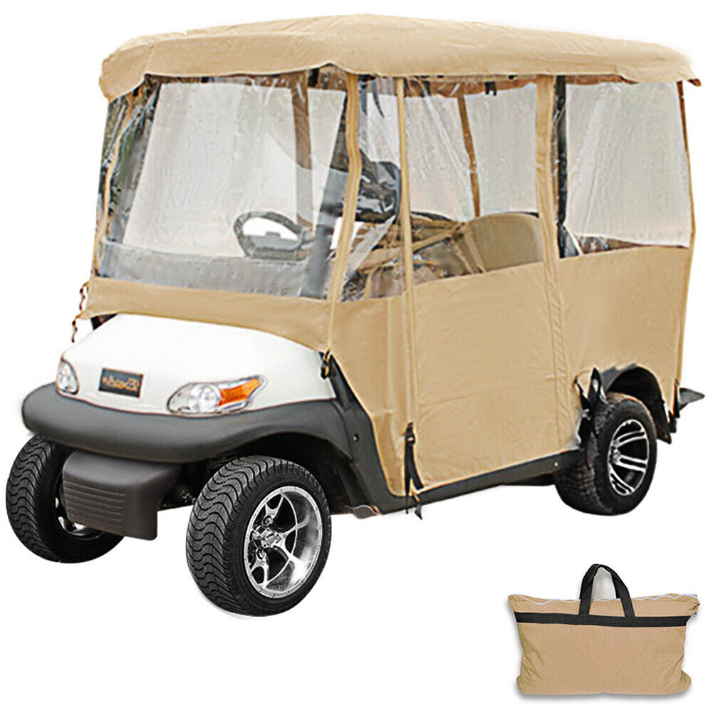 ZGBY 4 Passenger Golf Cart Cover Driving Enclosure Protection Universal