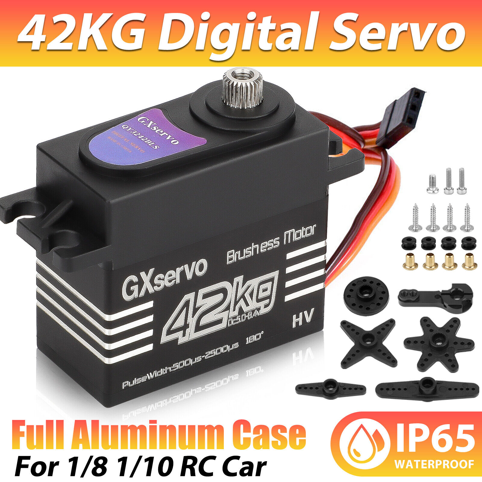 ZGBY 42KG Metal Gear Waterproof Digital Servo High Torque & Speed for 1