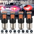 ZGBY 4X 1157 LED Strobe Flashing Safety Alert Brake Tail Light Stop