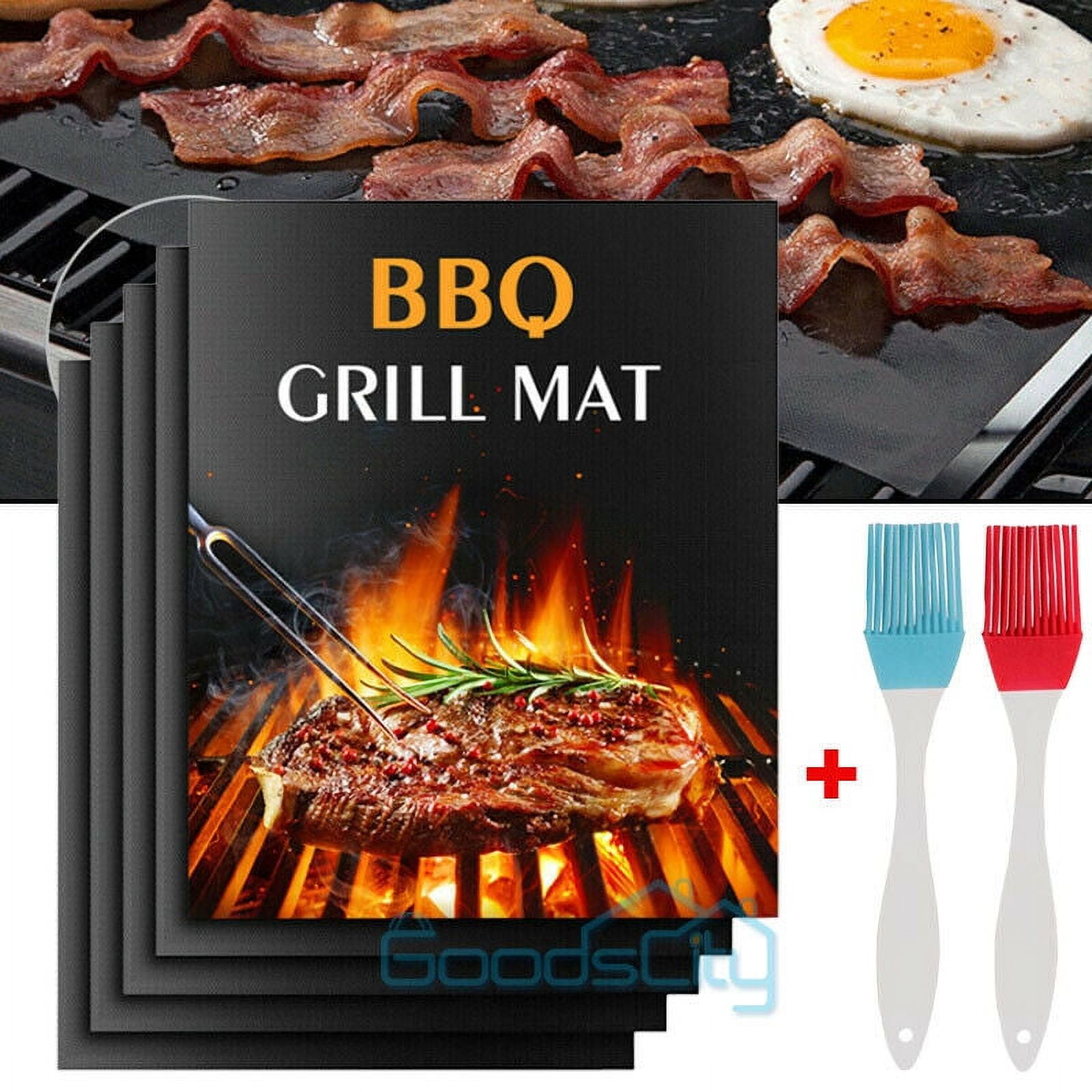 ZGBY 5 Bbq Copper Grill Mats Baking Mats Non Stick Mat Pad Bake Cooking