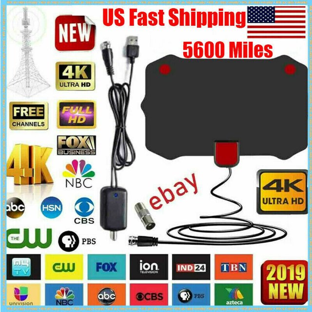 ZGBY 5600 Miles Clear Indoor Digital Tv Antenna Hdtv Amplified Digital