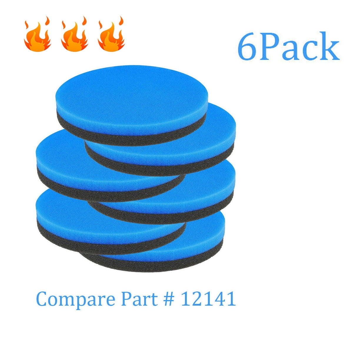 ZGBY 6 Pack Filter For Powerforce Helix Bagless Upright Vacuum 1305R