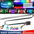 ZGBY 7 Color 48 Led Rgb Scanner Flash Car Strobe Knight Rider Kit Strip