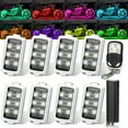 ZGBY 8 Pods RGB LED Rock Light for Motorcycle Underglow Light Kit with