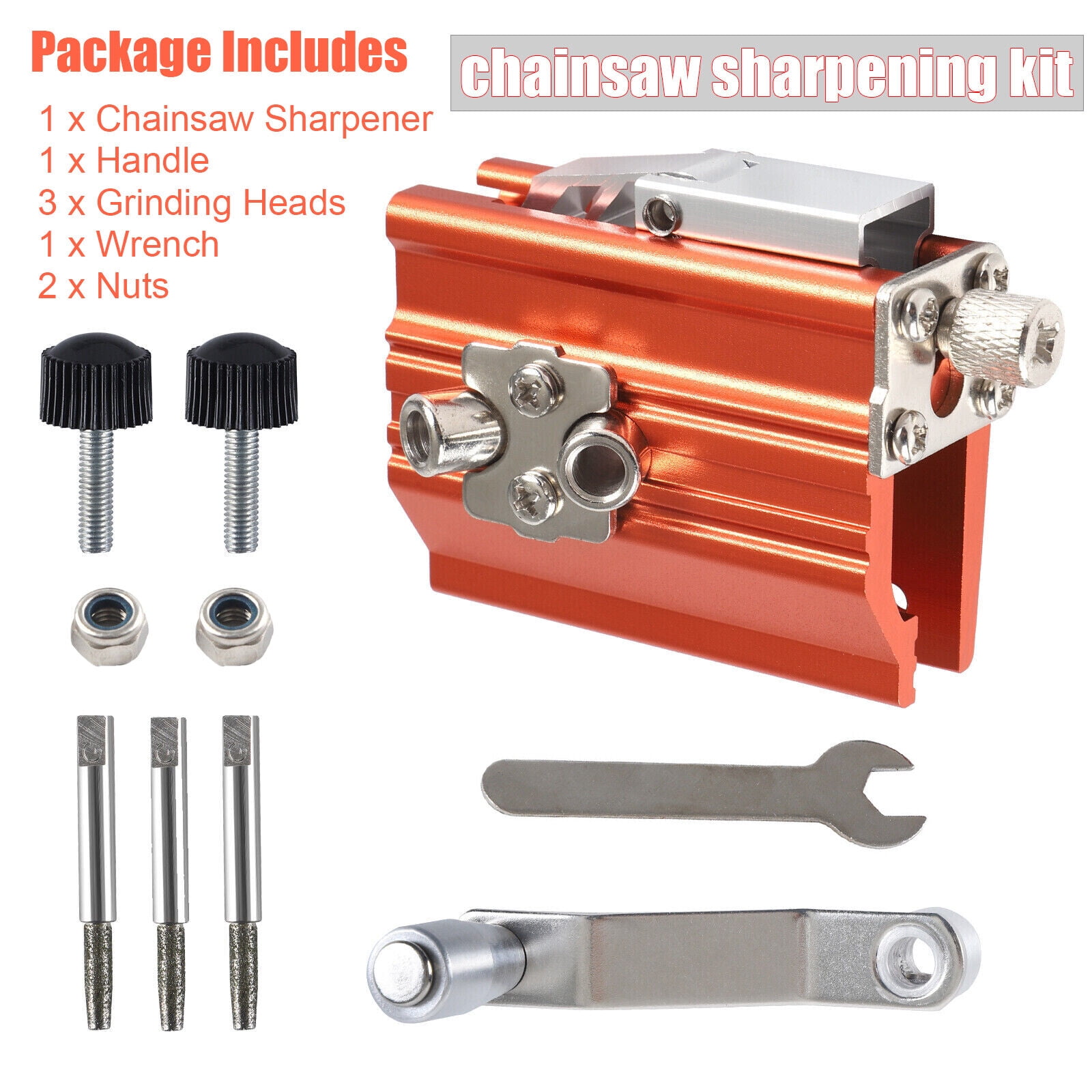 ZGBY Chainsaw Chain Sharpener Jigs Sharpening Tool Kit Chainsaw