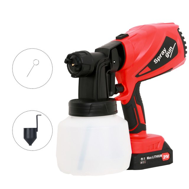 ZGBY Cordless High Pressure 800Ml 550W Hvlp Electric Paint Sprayer