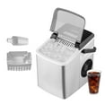 ZGBY Countertop Bullet Ice Maker Machine 26Lb/24H Portable SelfClean