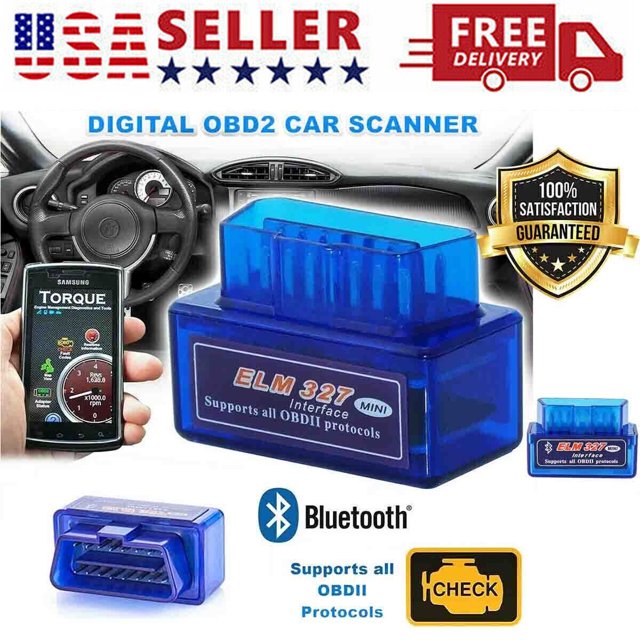 ZGBY Elm327 Obd2 Auto Scanner Read Tool Car Check Engine Fault Code